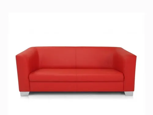 Moderne 3-Sitzer Sofa aus Kunstleder in Rot - Stylisches Sofa für Wohnzimmer und Jugendzimmer, mit bequemer Polsterung und modernem Design. Ideal für entspannte Stunden mit Freunden oder der Familie.