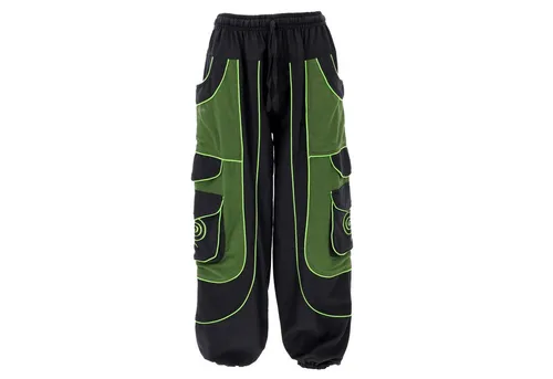 Guru-Shop Relaxhose Goahose, Herren Yoga Hose, bequeme Freizeithose.. Festival, Hippie, Ethno Style, alternative Bekleidung