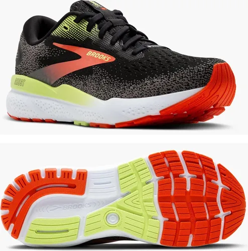Brooks Herren Ghost 16 GTX - Bunte Laufschuhe in Größe 42.5 - Laufschuhe mit GORE-TEX®-Invisible-Fit für Nässeschutz und verbesserte DNA LOFT v2 Dämpfung für optimalen Komfort beim Laufen.