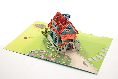 Sweet Family House Pop-Up-3D-Grußkarten für Mutter, Karte für Ehefrau, Jubiläumspop-Up-Karten, handgefertigte Karte, Geschenke für Familie, Einweihungskarte