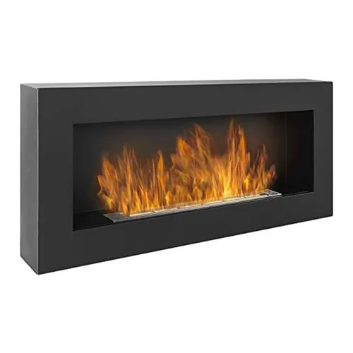 Bioethanol-Wandkamin Siena Schwarz