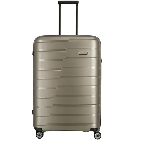 Travelite Air Base 4-Rollen Trolley 77 cm - champagner - Trolleys mit 77 cm Fassungsvermögen, leicht manövrierbar durch 4 Rollen und elegantes champagnerfarbenes Design für stilvolle Reisen.