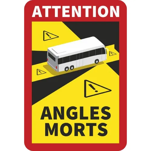 1x Angles Morts Aufkleber Wohnmobil UV-beständig & Farbcode nach Norm 25 x 17cm