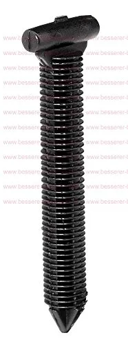 flexiCLIP Ersatzdübel rund ohne Basisprofil 6 Stk. schwarz