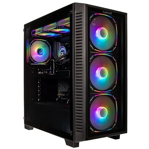 CAPTIVA Highend Gaming R89-627 PC - PC-Systeme mit AMD Ryzen 7 9800X3D und GeForce RTX 5080 für atemberaubendes Gaming-Erlebnis, inklusive GRATIS Game Coupon für ausgewählte Hardware!