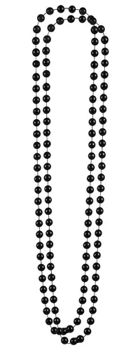 Perlenketten schwarz Charleston 20er Jahre Perlen Schmuck Accessoires Fasching