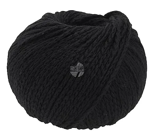 LANA GROSSA Cool Merino Big | Voluminöses Kettengarn aus klassischer Merinowolle | Handstrickgarn aus 90% Schurwolle & 10% Polyamid | 50g Wolle zum Stricken & Häkeln | 90m Garn FB 220