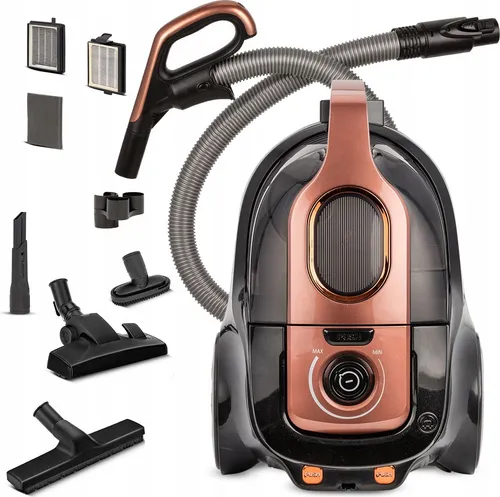 MPM MOD-25 Zyklonstaubsauger - Beutellos und leistungsstark mit 850 W - Bodenstaubsauger mit 5-stufigem Filtersystem und HEPA 13-Filtern, ideal für Allergiker. Der beutellose Zyklonstaubsauger bietet leisen Betrieb und einfache Reinigung.