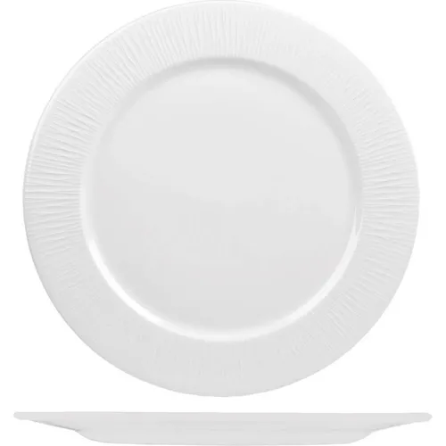 Keramischer Bambus Teller Weiß 27,6 cm von Churchill