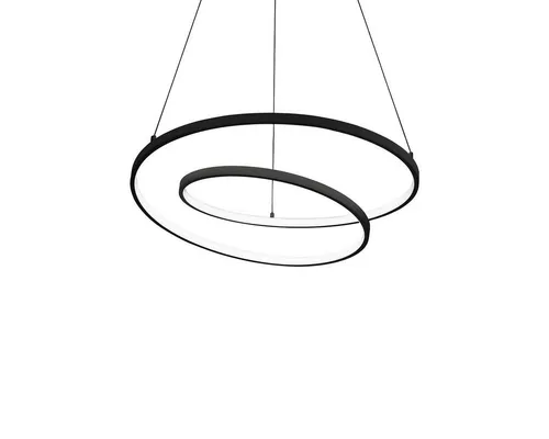 Ideal Lux LED Pendelleuchte OZ D60 ON-OFF – DALI dimmbar, 48W - Lampen – Filigrane Pendelleuchte mit spiralförmigem Lichtgeber, hervorragende Farbwiedergabe (CRi >90) und DALI Steuerung für moderne Gebäudeautomatisierung.