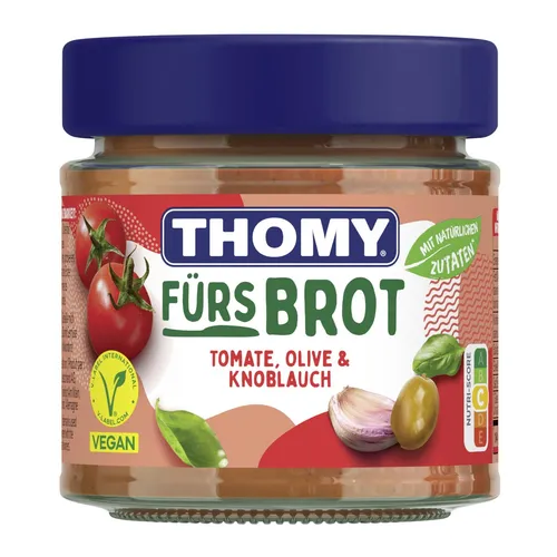 Thomy Fürs Brot Tomate Olive und Knoblauch Packung 180g