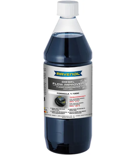 RAVENOL Fließverbesserer 1:1000 1 Liter Diesel Kraftstoff Heizöl Winter Zusatz