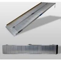 TRUTZHOLM Rollstuhlrampe klappbar 213 cm - Rampen für Rollstühle & Scooter, Traglast 272 kg, ideal für den Transport und das Beladen von Wohnwagen, leicht und stabil dank Aluminium.