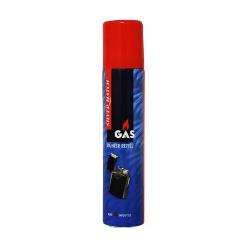 Silver Match Refill Lighter Gas Feuerzeug Gas Feuerzeuggas 90 ml