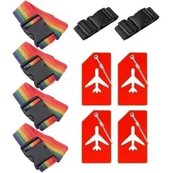 Koffergurt Kofferanhänger einstellbar Bunt - Verleihe deinem Gepäck einen individuellen Look mit unserem einstellbaren Koffergurt Kofferanhänger in bunten Farben. Ideal für sicheres Reisen, sorgt er dafür, dass dein Koffer sofort auffällt und einfach zu identifizieren ist.
