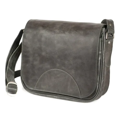 Produktbild Hamosons Handtasche Damen-Handtasche Größe M, Retro-Look, Leder, Grau, Hamosons 577