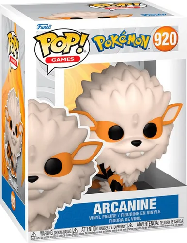 Pokémon - Arcanine Arcanin Arkani 920 - Funko Pop! Vinyl Figur