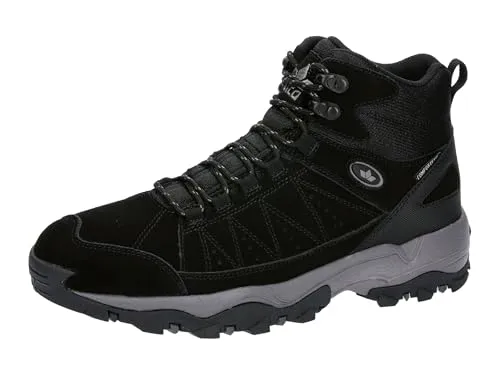Lico Unisex Fairfield High Cross-Laufschuhe, schwarz, 45 EU - Wanderschuhe mit robustem Leder-Obermaterial, ideal für Outdoor-Aktivitäten und komfortables Tragegefühl bei jedem Schritt.