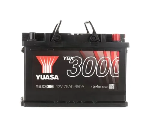 YUASA YBX3096 12 V/75 Ah/650 A Autobatterie