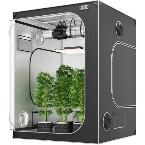 Growbox Pflanzenzelt 150x150x200cm in schwarz von Vevor