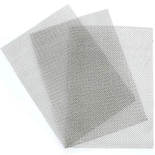 TIMESETL 304 Edelstahl Drahtgewebe Edelstahlgewebe 10 Mesh, 3er Wire Mesh 30 x 21cm Maschendraht Filtersieb Blatt Filtrationstuch - A4 (210 x 300mm)