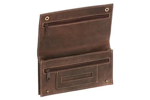 LEAS Tabaktasche & -Beutel Drehertasche Dunkelbraun Vintage-Collection
