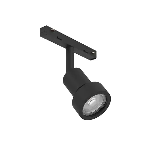 EGLO Zubehör für Schienensystem Easy Track, Adapter Deckenstrahler für Schienenleiste, Spot Deckenleuchte zum Stecken, Accessoire Lichtschiene Decke, Kunststoff in Schwarz, GU10 Fassung