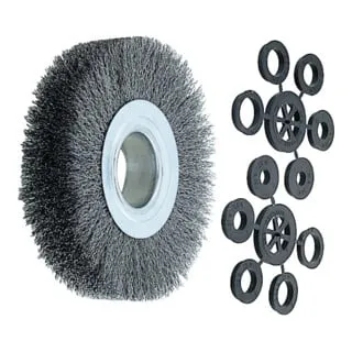 Lessmann Rundbürste mit Reduzierring (100mm, Stahldraht) - Vielseitige Rundbürste für die Oberflächenbearbeitung: ideal zum Entfernen von Rost und Farben sowie zum Polieren. Mit robustem Stahldraht und praktischem Reduzierring für einfachen Einsatz.