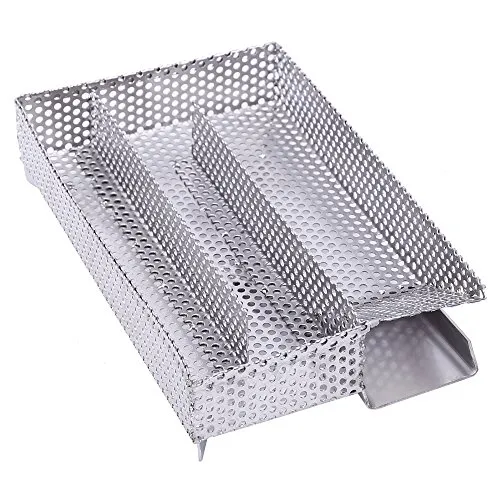 BBQ-Toro Kaltraucherzeuger für Sparbrand | 20 x 12,5 cm | Edelstahl Kaltrauchgenerator, Kalträuchern und Smoken | Cold Smoke Generator, Food Smoker, Räucherofen Kalträucherschnecke Räuchergitter