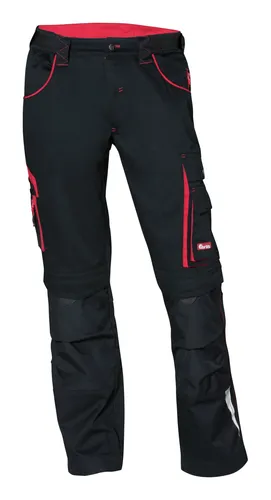 Fortis Herren-Bundhose twenty-four, schwarz/rot, Größe 94 - Hochwertige Bundhose für Herren, ideal für Outdoor-Aktivitäten, mit praktischen Taschen und strapazierfähigem Material.