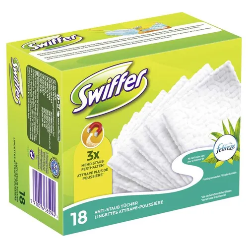 Swiffer Trocken Wischtücher Nachfüllpackung 18er mit Febrezeduft