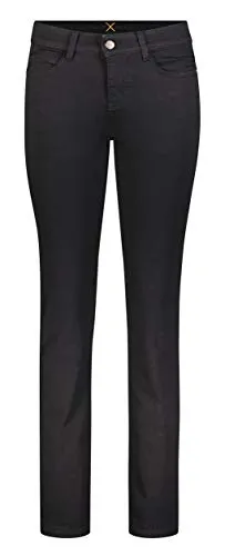MAC Damen Straight Leg Jeanshose Dream in Schwarz (Gr. W42/L30) - Stylische Jeans mit eingearbeitetem Stretchanteil für optimale Bewegungsfreiheit, ideal für den Alltag und schicke Anlässe.