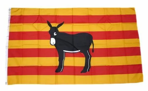 Flagge / Fahne Spanien Katalonien Esel Hissflagge 90 x 150 cm