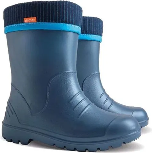 Demar Gummistiefel Regenstiefel Kinderstiefel mit Innenschuh leichte Thermostiefel 26/27