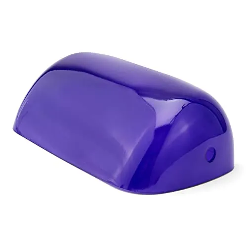 NKlaus Glas Ersatzabdeckung für Bankerslampen in blau von NKlaus