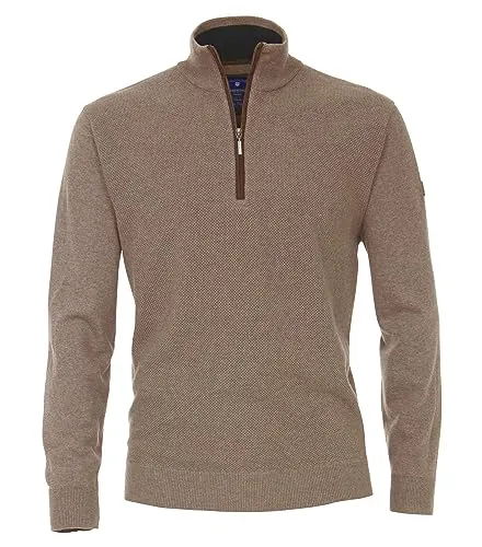 Redmond Casual Fit Herren Sweatshirt mit Zipper - Hochwertiges Sweatshirt aus 100% Baumwolle im Casual Fit, ideal für lässige Outfits und Komfort im Alltag.