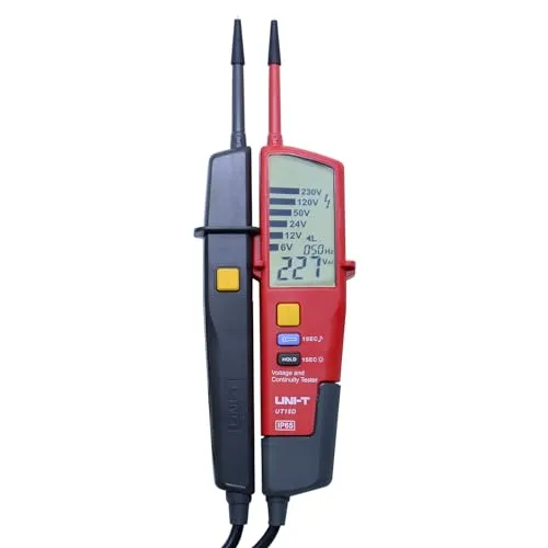 UNI-T UT18D Voltage And Continuity Tester Auto Range Volt Detectors Pen Date Hold/LED/LCD Display Digital Multimeter