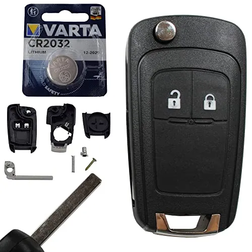 Opel Meriva Astra J Insignia Schlüssel Gehäuse mit 2 Tasten