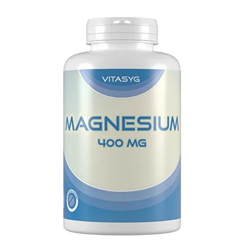 Magnesium 400-300 Kapseln (10 Monatsvorratdose) mit 400mg reinem Magnesium pro Kapsel