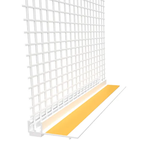 Stab Anputzleisten 6mm mit Gewebe 2m Putzprofil Laibungsprofil Apuleiste 15