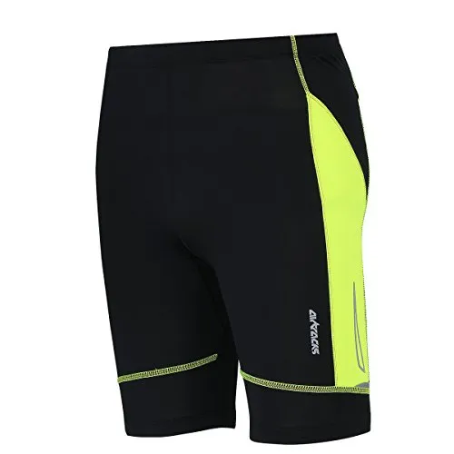 Airtracks Herren Funktions Laufhose Kurz Pro Air – Atmungsaktive Lauftight für Sport - Die kurze Laufhose Pro Air überzeugt mit atmungsaktivem Material und schnelltrocknenden Eigenschaften. Ideal für Jogging und Fitness, bietet sie optimalen Tragekomfort und eine praktische Schlüsseltasche.