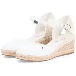 Tommy Hilfiger MID WEDGE ESPAD CLOSED TOE Keilsandalette in beige von Tommy Hilfiger