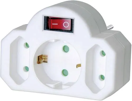 brennenstuhl Steckdose mit Schalter in weiß von brennenstuhl