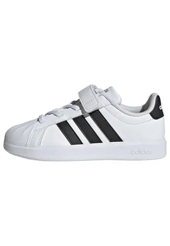 adidas STREETTALK Sneaker für Kinder – Weiß, Größe 33 EU - Sportliche Sneaker inspiriert vom adidas Superstar, mit Klettverschluss für einfaches Anziehen und bequemer Passform. Ideal für aktive Kinder.