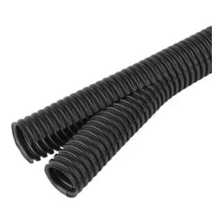 Fränkische Wellrohr verschließbar 19,2x25,3mm Co-flex PP-UV 20 sw (50 m) - Hochtemperaturbeständig - Sonstige Elektroinstallationsartikel, ideal für Solaranlagen und Photovoltaik. Das verschließbare Wellrohr bietet Schutz gegen Marderbefall und ist bis zu 20 Jahre UV-stabil.