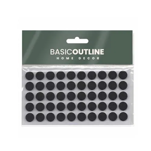 Stück Gummipuffer selbstklebend 10 mm Pads für Lärmdämmung, Anschlagpuffer für Türen Dämpfer für Schranktüren, Gummifüße für Notebook, Tastatur, Schränke und Schubladen (Schwarz, 50er Pack) 50