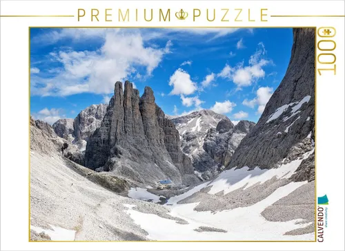 CALVENDO Puzzle Blick auf die Vajolet-Türme – 1000 Teile