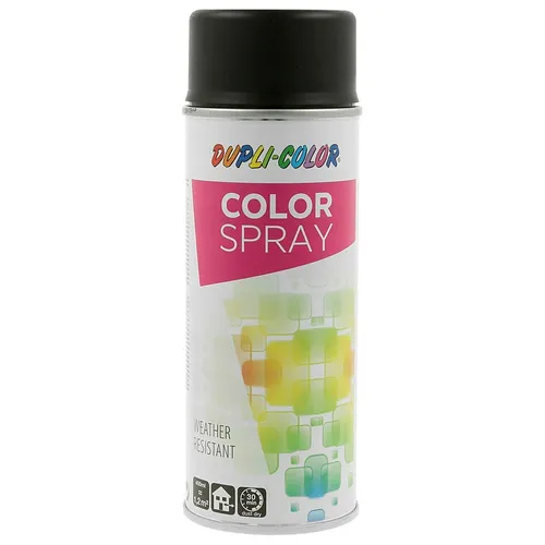Dupli-Color RAL 9005 Schwarz Seidenmatt Sprühfarbe 400ml Kunstharzlack 740442