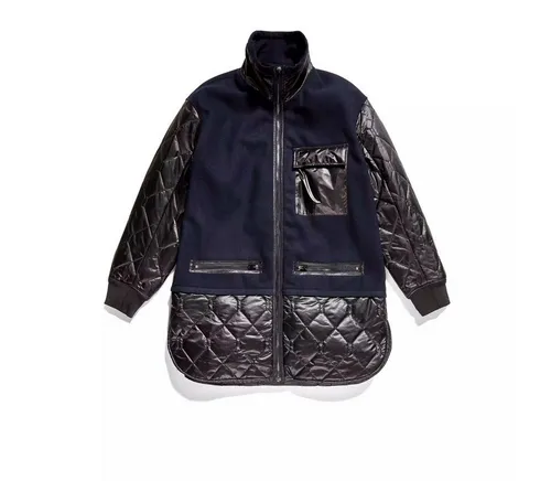 G-STAR Langjacke G-star Raw LONG TEDDY QUILTED LINER WMN - Funktionsjacke mit sportlichem Design, ideal für kalte Tage. Aus 100% Polyester, mit Stehkragen und 3 praktischen Taschen für zusätzlichen Komfort.