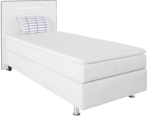 COLLECTION AB Boxspringbett London, inklusive Topper und Kissen, mit LED-Beleuchtung, Boxspringbett erhältlich in 90cmx200cm, 140cmx200cm & 180cmx200cm